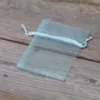 Sacs en organza 7 x 9 cm - bleu ciel Baby Shower