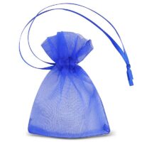 Sacs en organza 7 x 9 cm (SDB) - bleu Petits sachets 7x9 cm