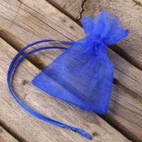 Sacs en organza 7 x 9 cm (SDB) - bleu Sacs bleu