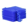 Sacs en organza 7 x 9 cm - bleu Lavande et pot-pourri