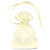 Sacs en organza 7 x 9 cm (SDB) - ivoire Sacs ivoire