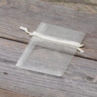 Sacs en organza 7 x 9 cm - ivoire Baby Shower