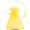 Sacs en organza 7 x 9 cm (SDB) - jaune Sacs jaunes