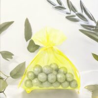 Sacs en organza 7 x 9 cm - jaune Petits sachets 7x9 cm