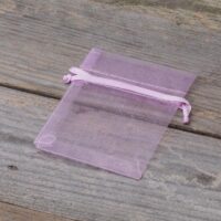 Sacs en organza 7 x 9 cm - lavande Saint Valentin