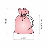 Sacs en organza 7 x 9 cm (SDB) - marron Sacs en organza