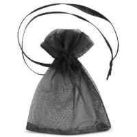 Sacs en organza 7 x 9 cm (SDB) - noir Petits sachets 7x9 cm