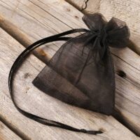 Sacs en organza 7 x 9 cm (SDB) - noir Sachets noirs