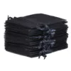 Sacs en organza 7 x 9 cm - noir Halloween