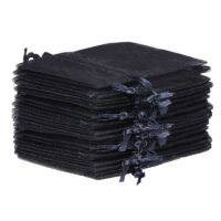 Sacs en organza 7 x 9 cm - noir Halloween