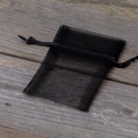Sacs en organza 7 x 9 cm - noir Lavande et pot-pourri