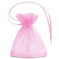 Sacs en organza 7 x 9 cm (SDB) - rose Sacs roses