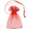 Sacs en organza 7 x 9 cm (SDB) - rouge Petits sachets 7x9 cm