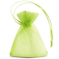 Sacs en organza 7 x 9 cm (SDB) - vert Petits sachets 7x9 cm