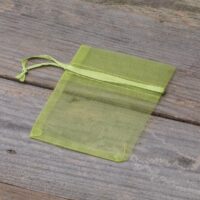 Sacs en organza 7 x 9 cm (SDB) - vert Sacs en organza