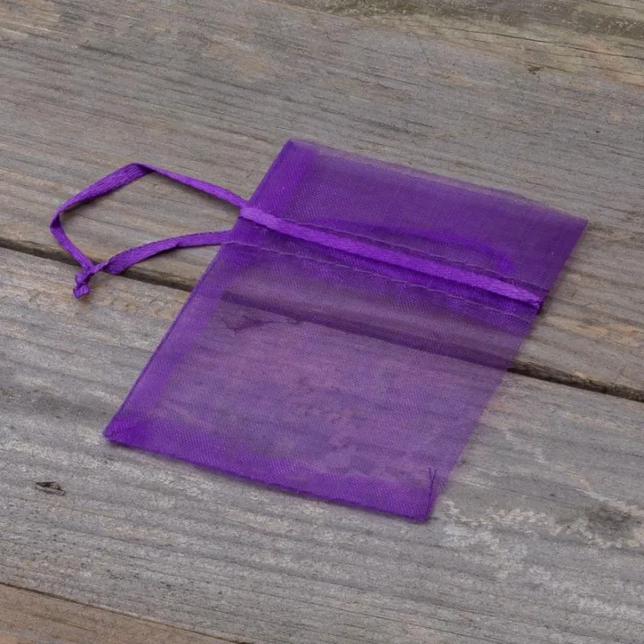 Sacs en organza 7 x 9 cm (SDB) - violet foncé Sachets pour lavande