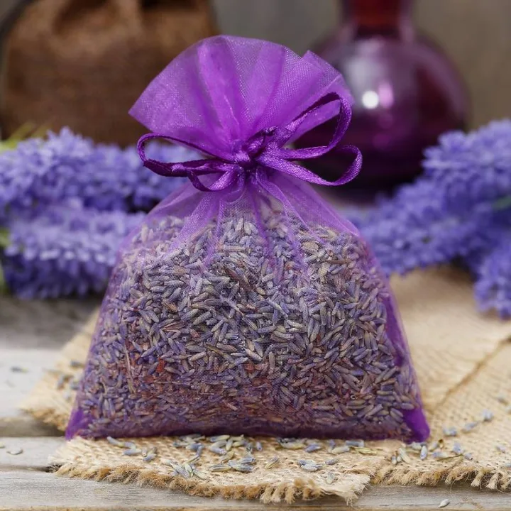 Sacs en organza 7 x 9 cm - violet foncé