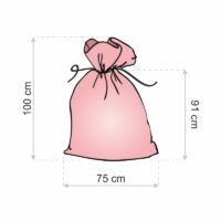 Sac en organza 75 x 100 cm - blanc Sachets à fermeture facile et rapide