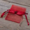 Sacs en organza 8 x 10 cm - bordeaux B Saint-Valentin