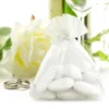 Sacs en organza 8 x 10 cm - blanc Sacs en organza