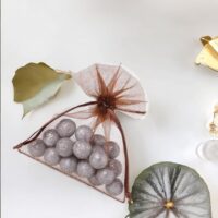 Sacs en organza 8 x 10 cm - marron foncé Sacs de mariage