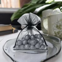 Sacs en organza 8 x 10 cm - noir Sachets noirs