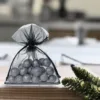 Sacs en organza 8 x 10 cm - noir Halloween