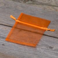 Sacs en organza 8 x 10 cm - orange Halloween