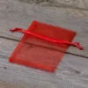 Sacs en organza 8 x 10 cm - rouge Sac de Noël