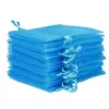 Sacs en organza 8 x 10 cm - turquoise Petits sachets 8x10 cm