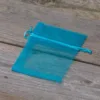Sacs en organza 8 x 10 cm - turquoise Pour enfants