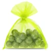Sacs en organza 8 x 10 cm - néon vert Sacs de mariage