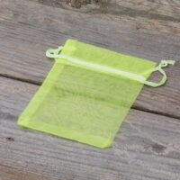 Sacs en organza 8 x 10 cm - néon vert Lavande et pot-pourri