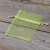Sacs en organza 8 x 10 cm - vert Pâques