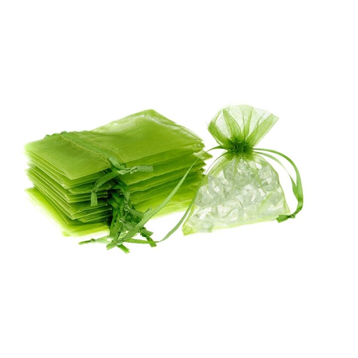 Sacs en organza 8 x 10 cm - vert Petits sachets