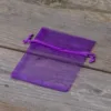 Sacs en organza 8 x 10 cm - violet foncé Petits sachets 8x10 cm
