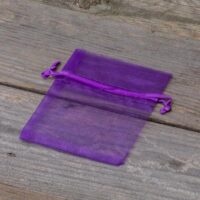 Sacs en organza 8 x 10 cm - violet foncé Petits sachets 8x10 cm