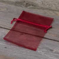 Sacs en organza 9 x 12 cm - bordeaux Lavande et pot-pourri