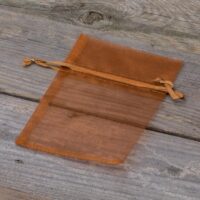 Sacs en organza 9 x 12 cm - marron Sacs en organza