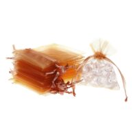 Sacs en organza 9 x 12 cm - marron Petits sachets