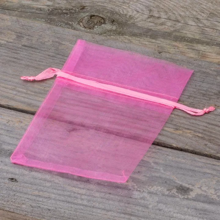 Sacs en organza 9 x 12 cm - rose Sacs d'occasion