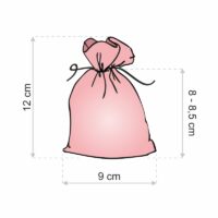 Sacs en organza 9 x 12 cm - vert Pâques