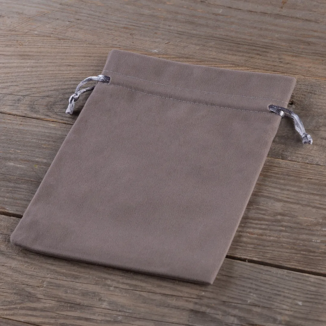 Sacs en velours 10 x 13 cm - argenté Sacs d'occasion