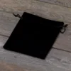 Sacs en velours 12 x 15 cm - noir Sacs en velours