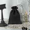 Sacs en velours 15 x 20 cm - noir Bougies