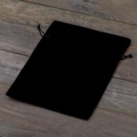 Sacs en velours 18 x 24 cm - noir Sachets noirs