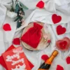 Sacs en velours 18 x 24 cm - rouge Moyens sachets
