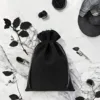 Sacs en velours 22 x 30 cm - noir Vêtements et sous-vêtements
