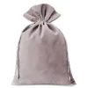 Sacs en velours 26 x 35 cm - argenté Grands sacs 26x35 cm
