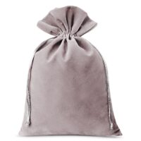 Sacs en velours 26 x 35 cm - argenté Grands sacs 26x35 cm